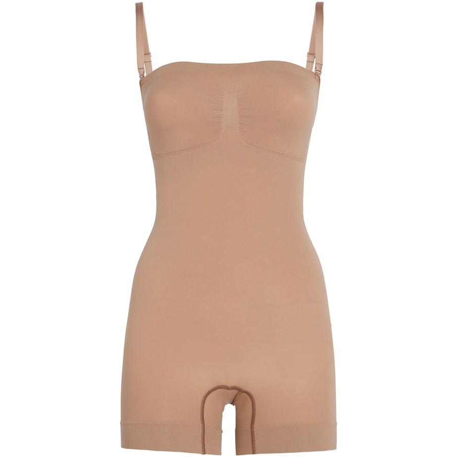 Skims Nude Seamless Sculpt Strapless Shortie Bodysuit