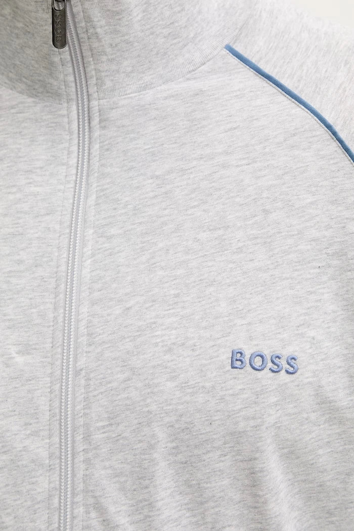 BOSS Erkek Pamuk ve Elastan Fermuarlı Sweatshirt Mix&Match Jacket Z
