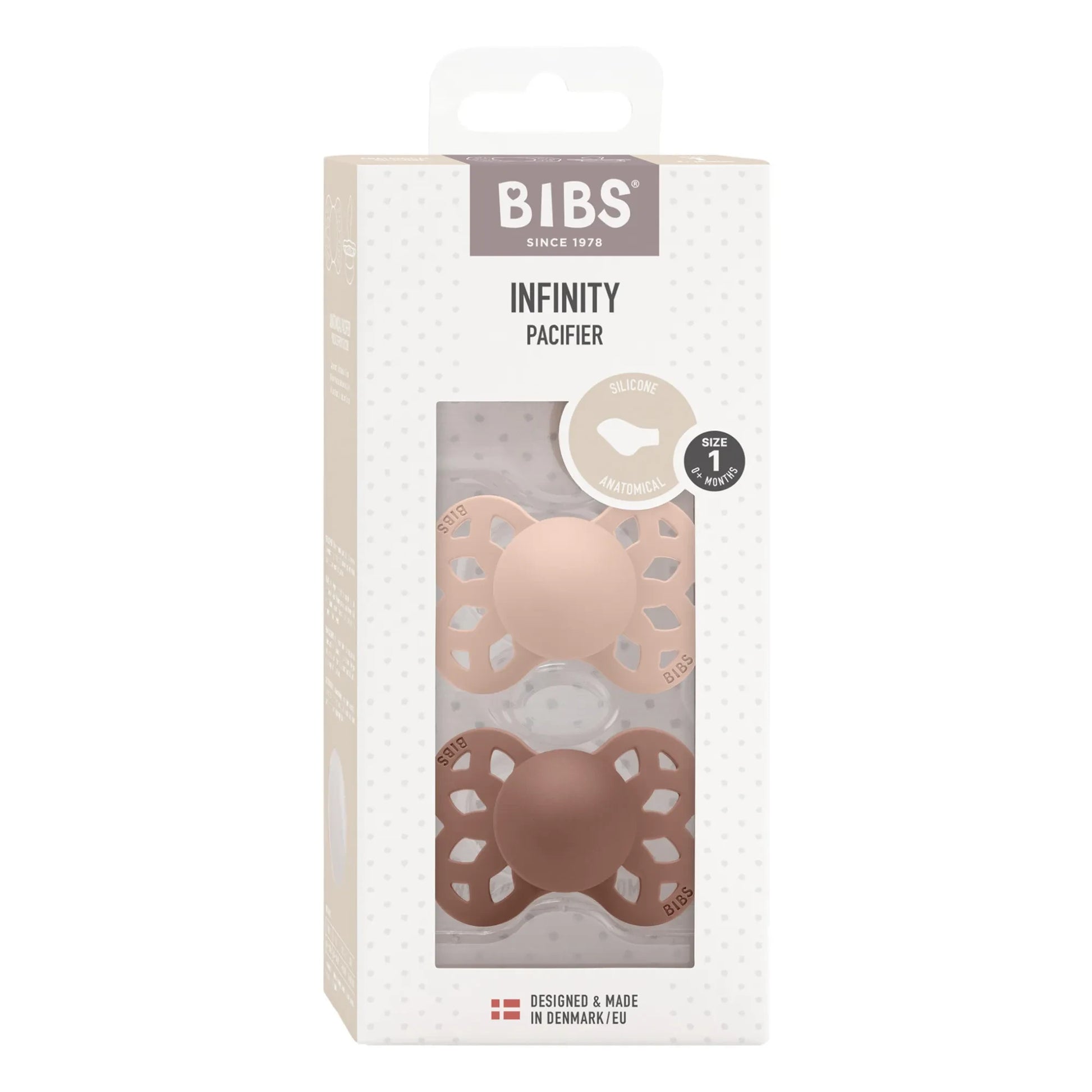 Bibs - Infinity anatomical teats - Set of 2 | Terracotta