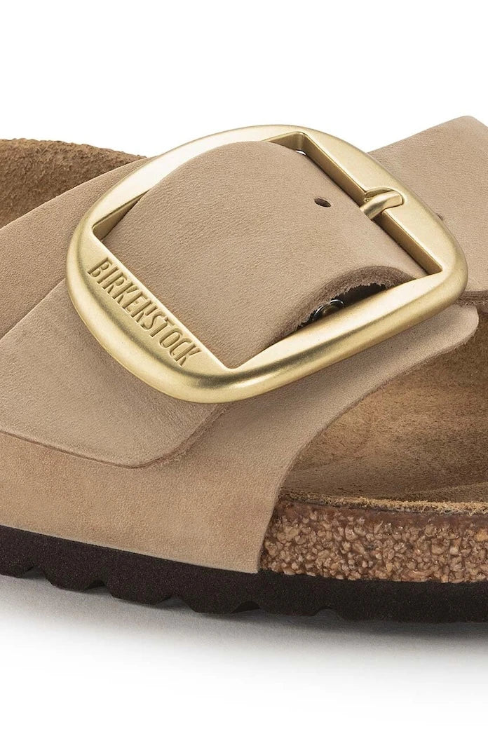 Чехли от набук Birkenstock Madrid Big Buckle