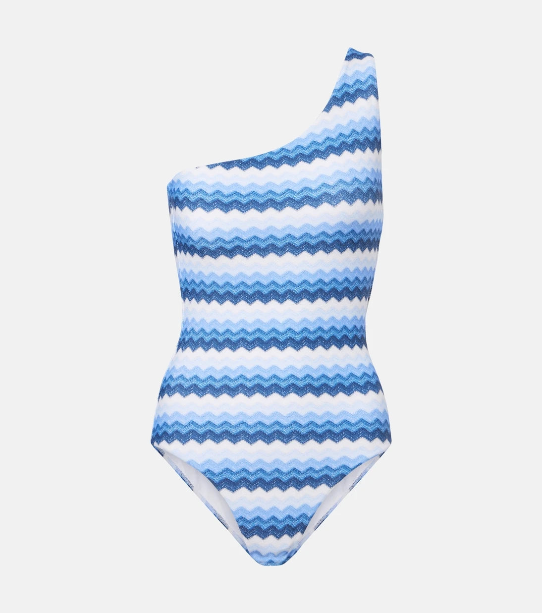 Melissa Odabash - Madrid chevron one-shoulder swimsuit