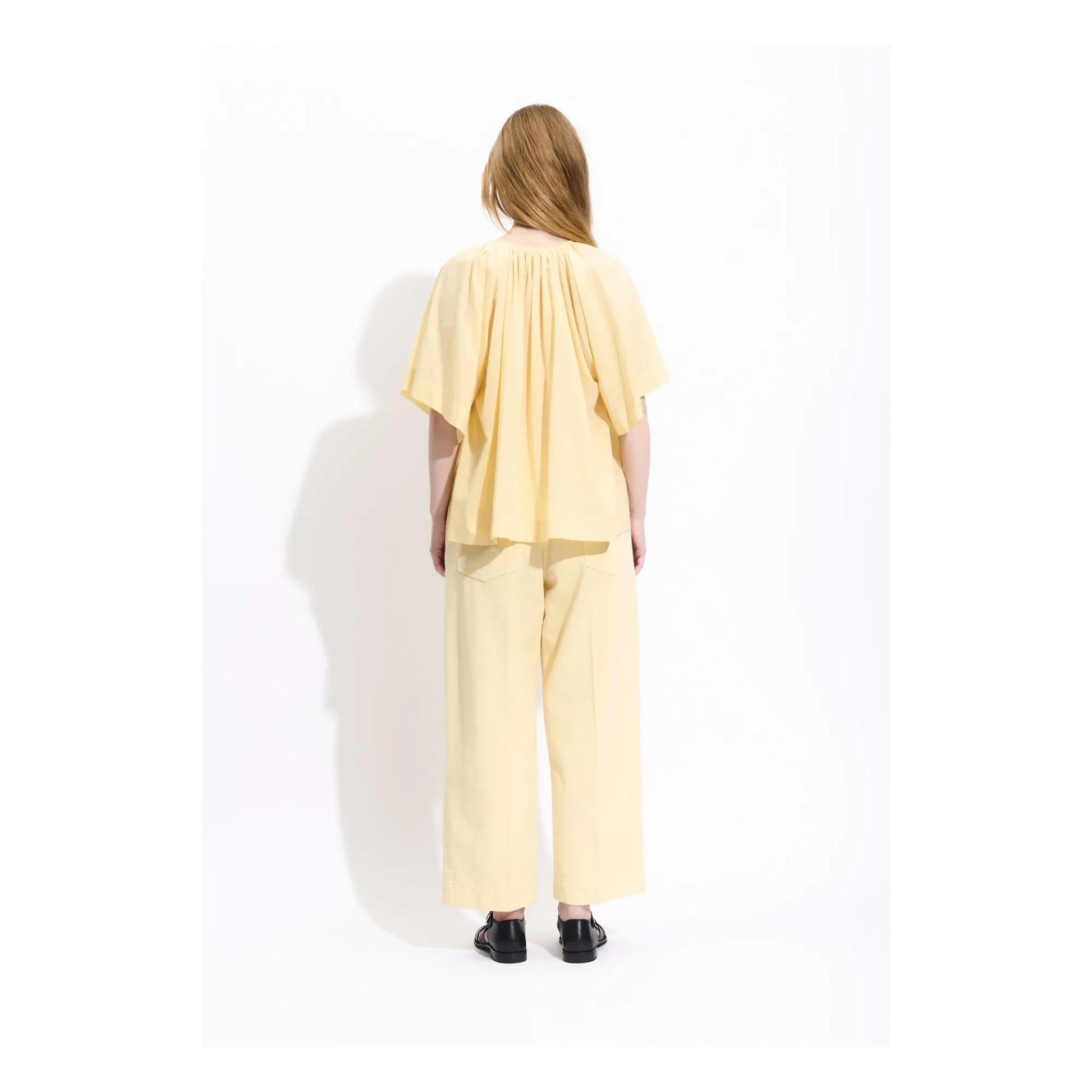 BELLEPIECE - Carmela Cotton blouse | Yellow