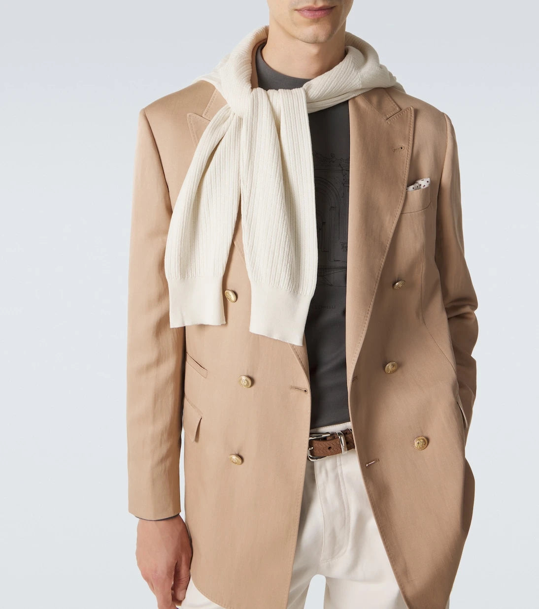 Brunello Cucinelli - Silk and linen blazer