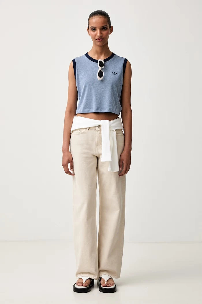 adidas Originals Heather modal kadın kısa top