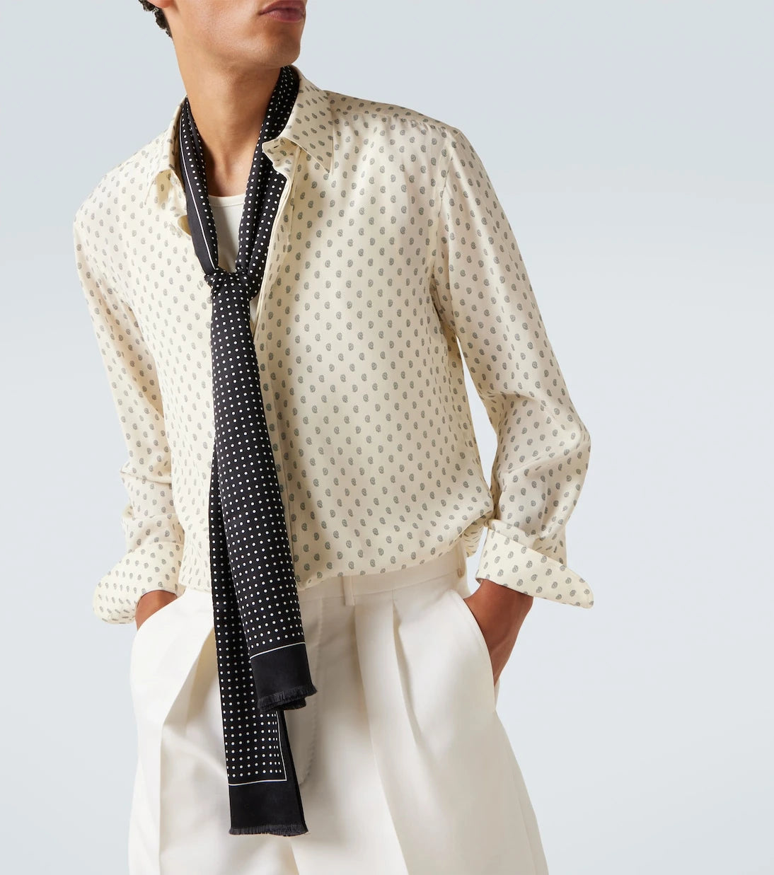 Tom Ford - Polka-dot silk twill scarf