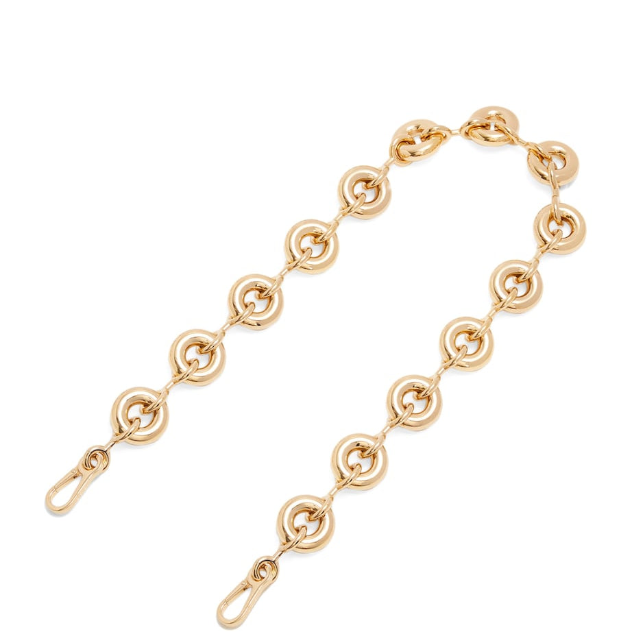 Gold Donut Chain Bag Strap