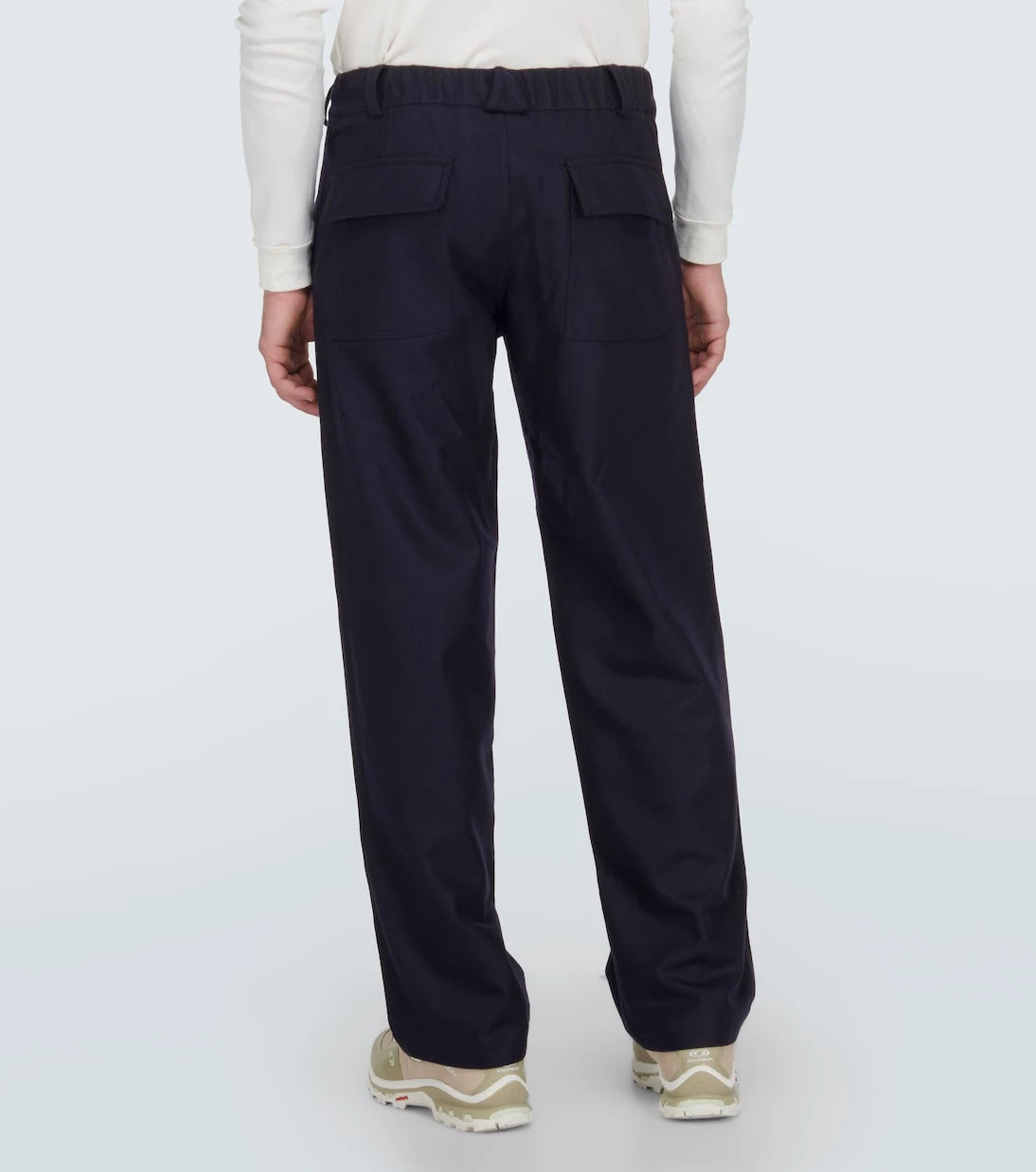 GR10K - Straight leg wool-blend pants