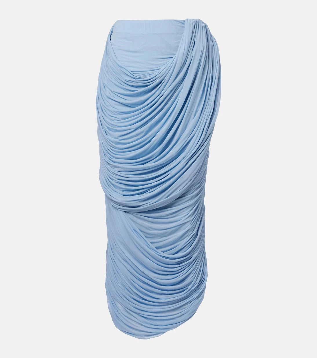 Magda Butrym - Draped ruched jersey midi skirt