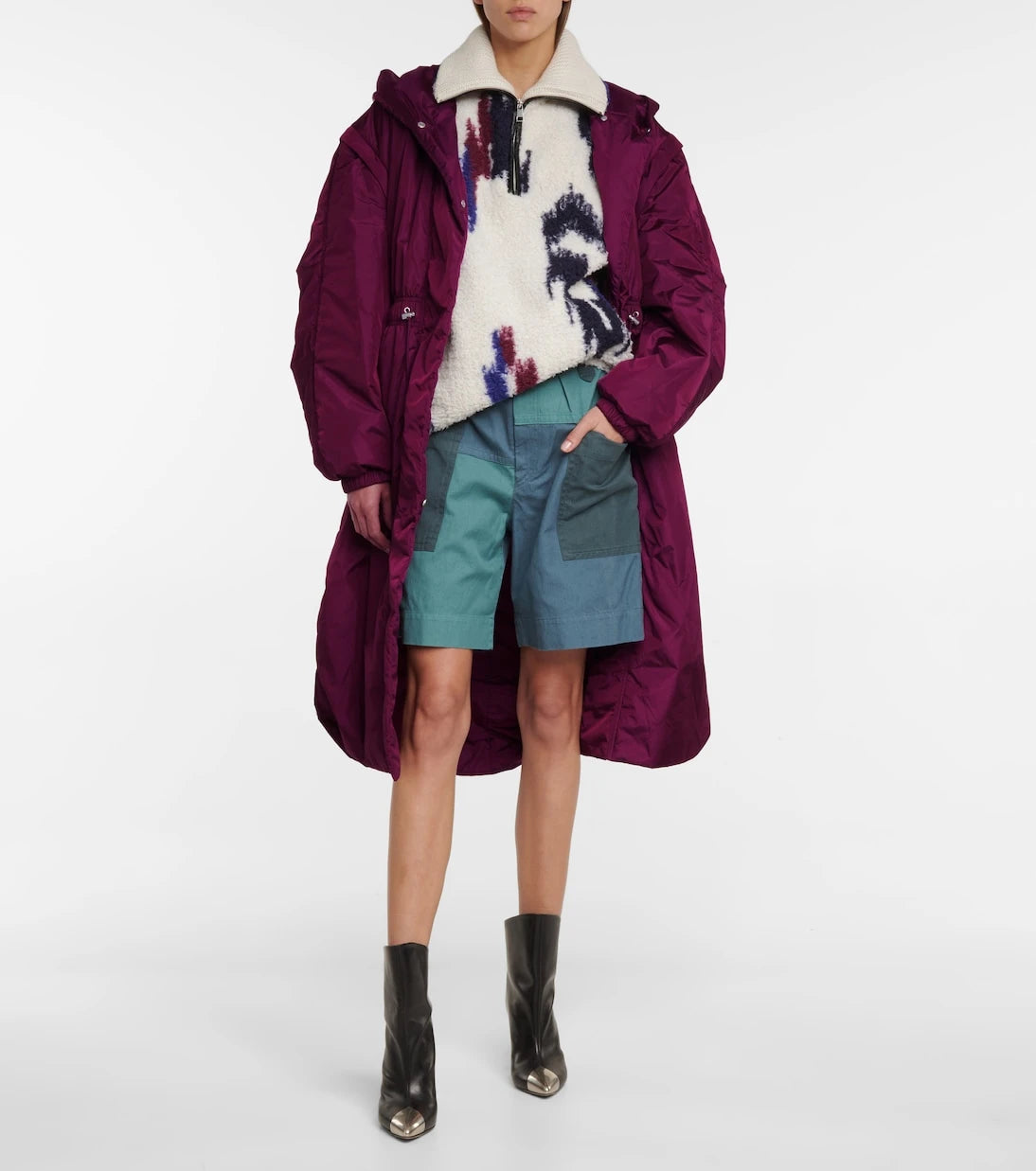 Marant Etoile - Kalerna cotton and linen shorts