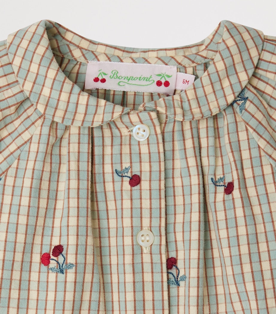 Organic Cotton Plaid Domino Blouse (24-36 Months)