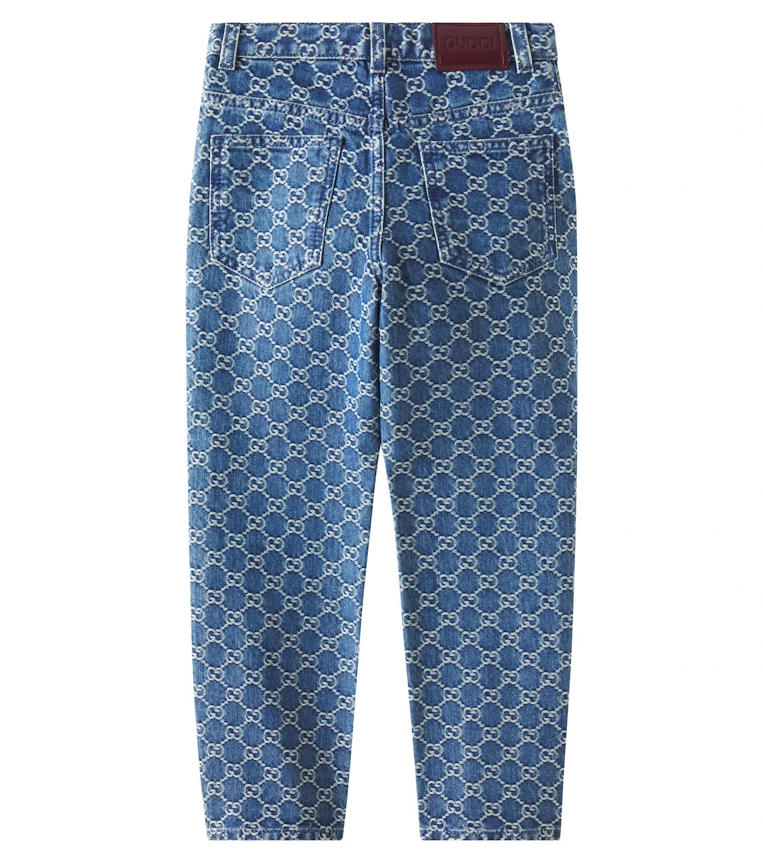 Gucci Kids - GG denim jacquard straight jeans