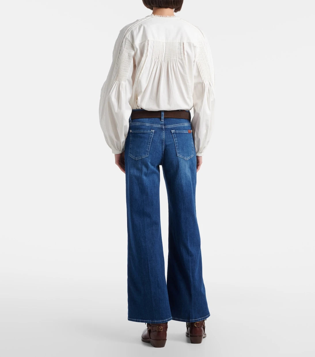 7 For All Mankind - Lotta Ankle wide-leg jeans
