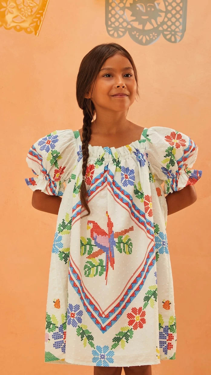 Fábula - Embroidered cotton dress