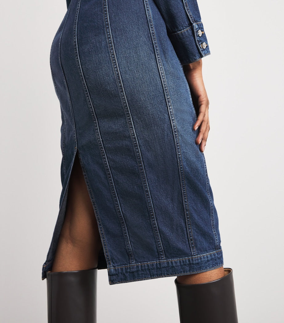 EB Denim Navy Denim Prima Mini Dress