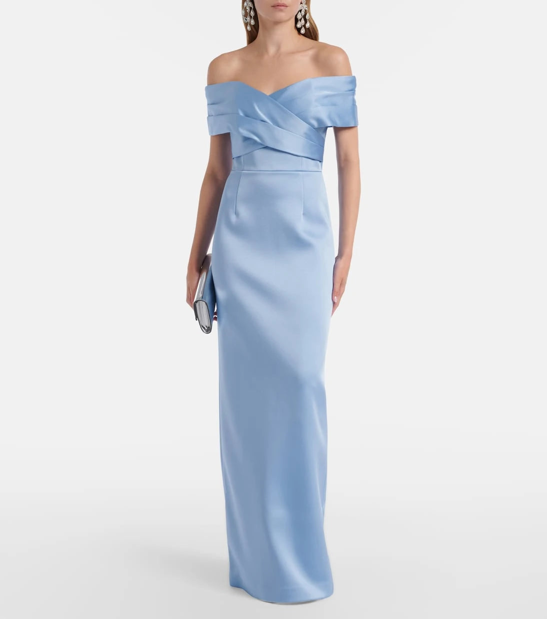 Rebecca Vallance - Kai off-shoulder satin gown