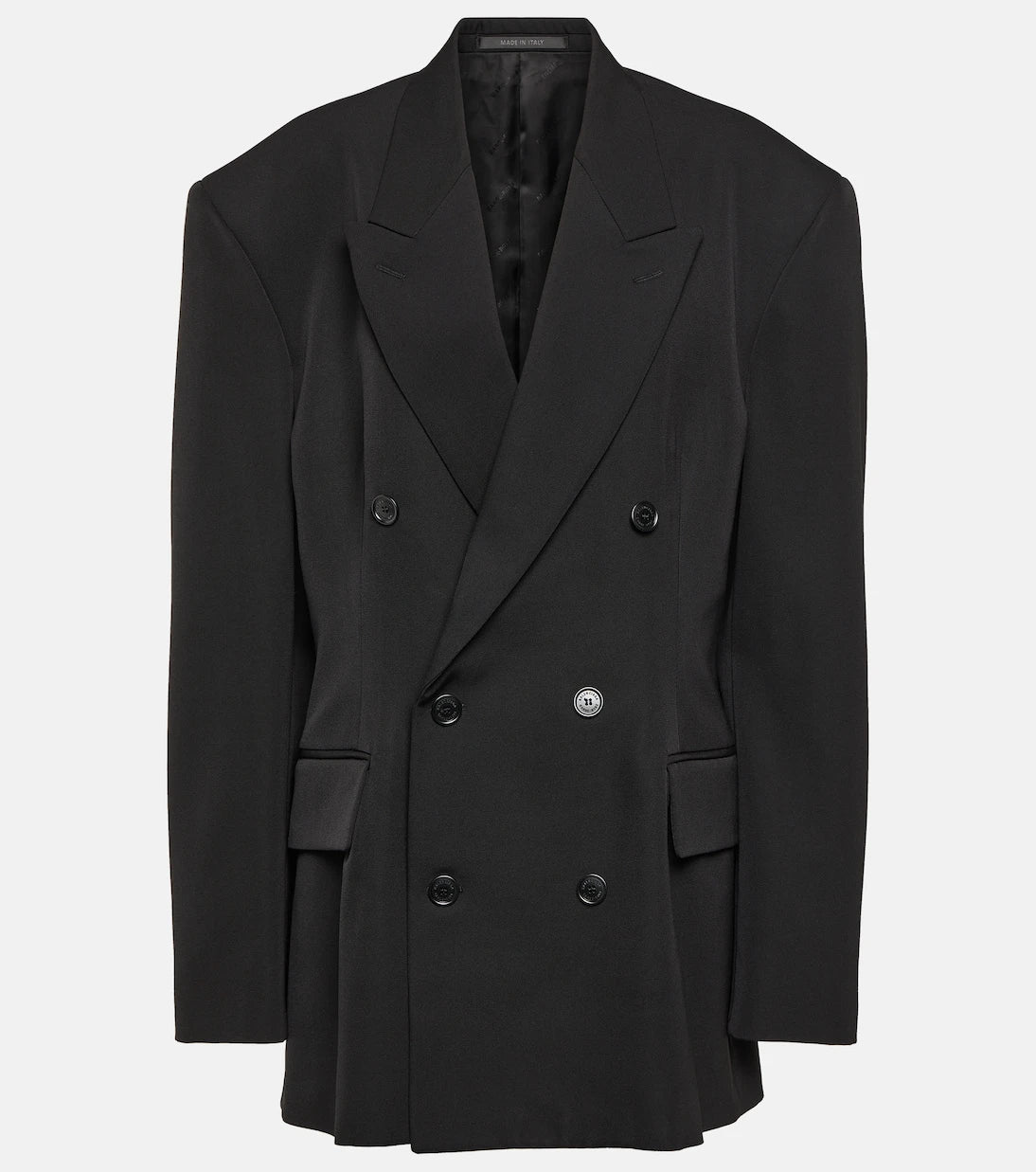 Balenciaga - Cinched double-breasted wool blazer
