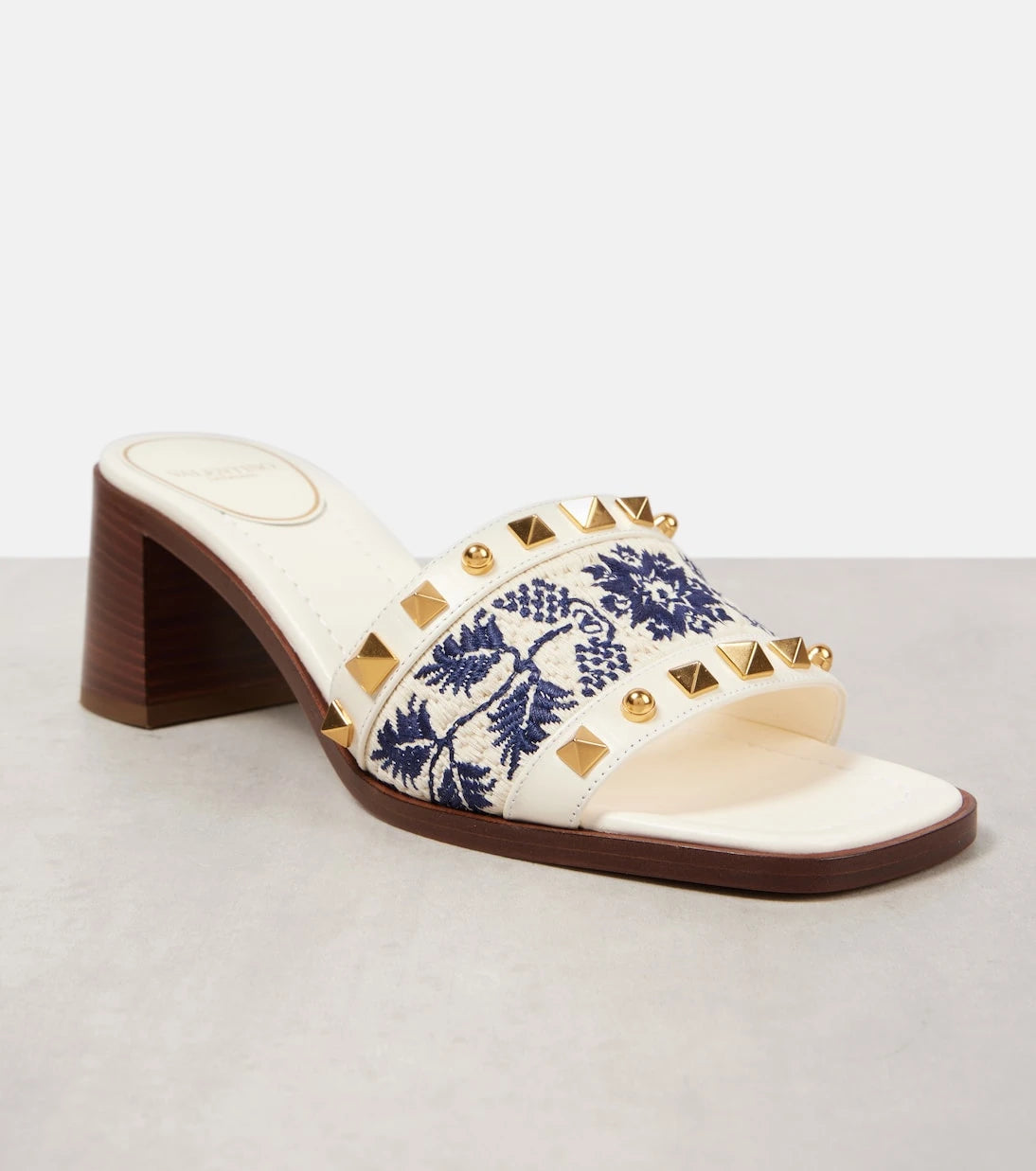 Valentino Garavani - County 60 Rockstud embroidered mules