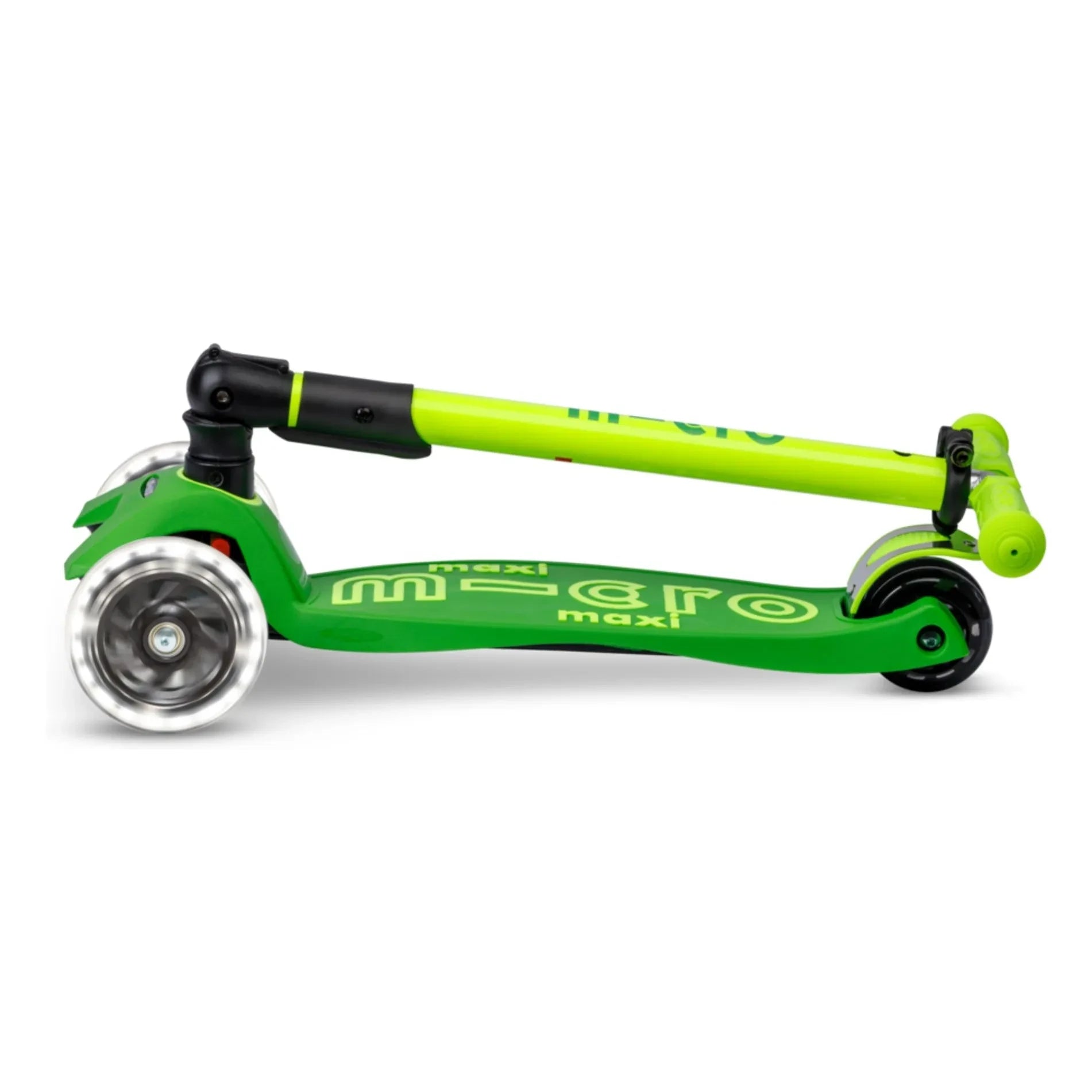Micro - Maxi Foldable Neon LED Scooter | Green