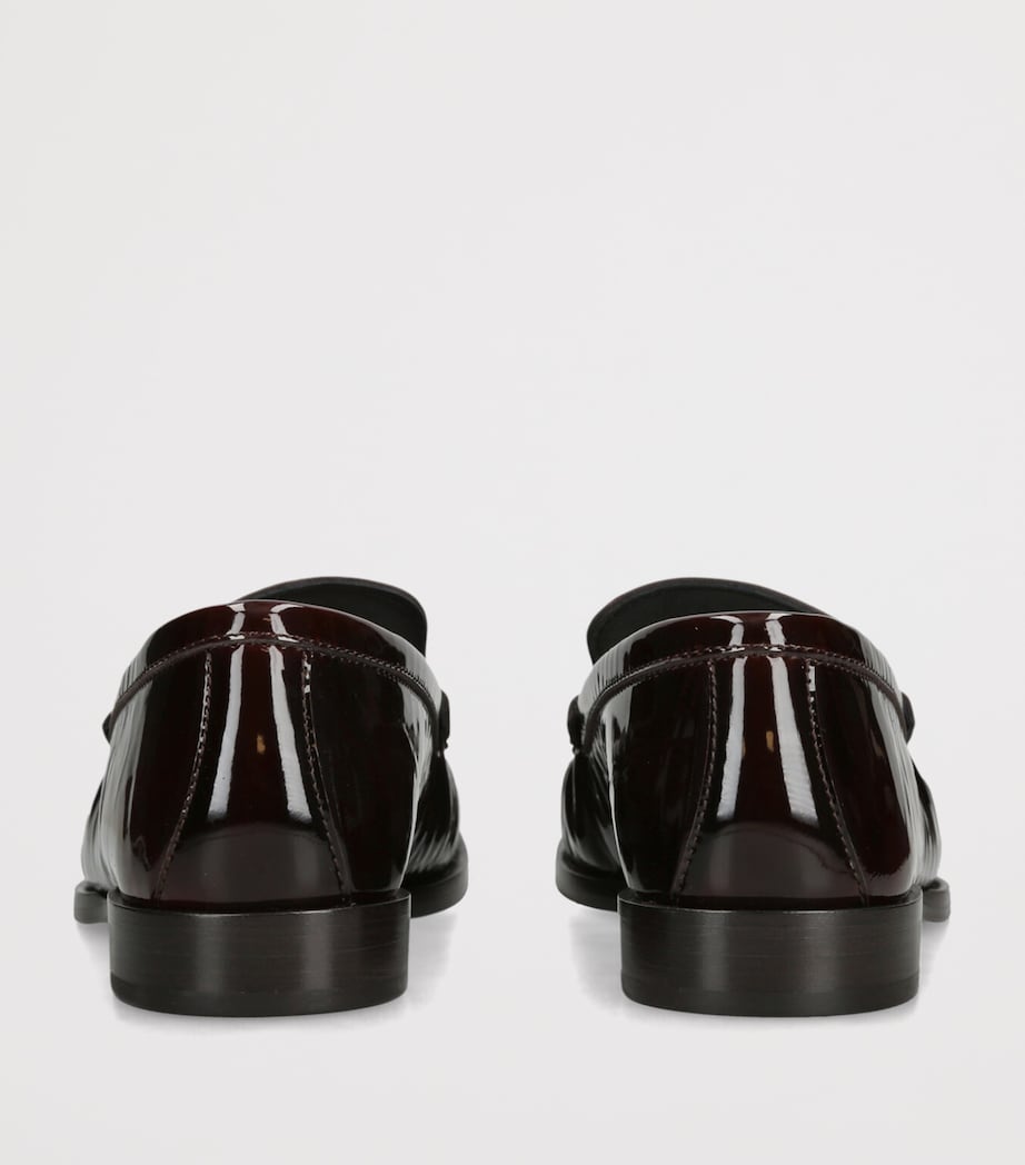 Patent Leather Ruched Loafer