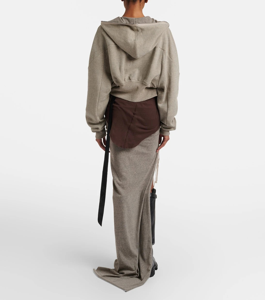 Rick Owens - Cotton-blend jersey maxi skirt