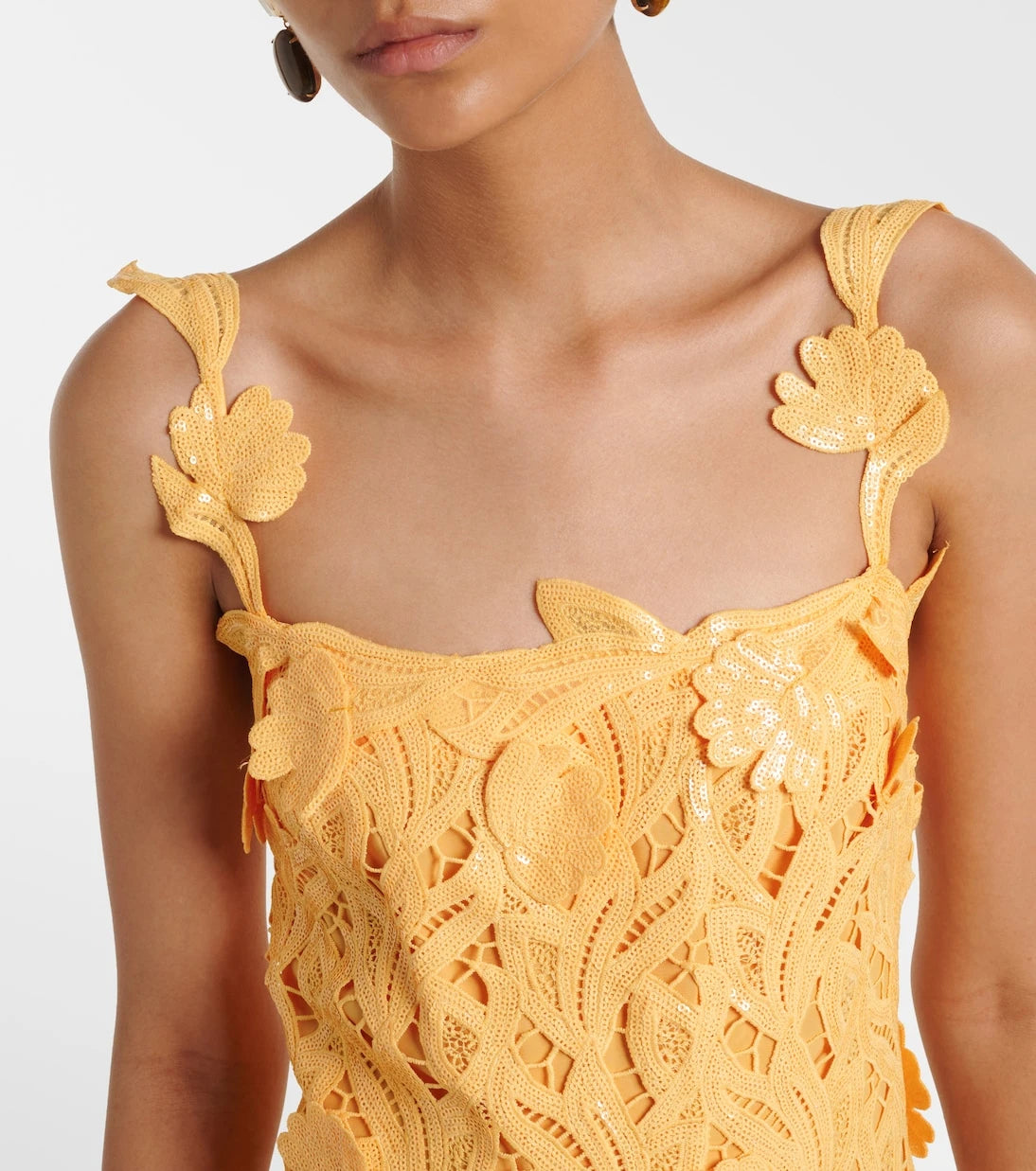 Simkhai - Marenna broderie anglaise sequined gown