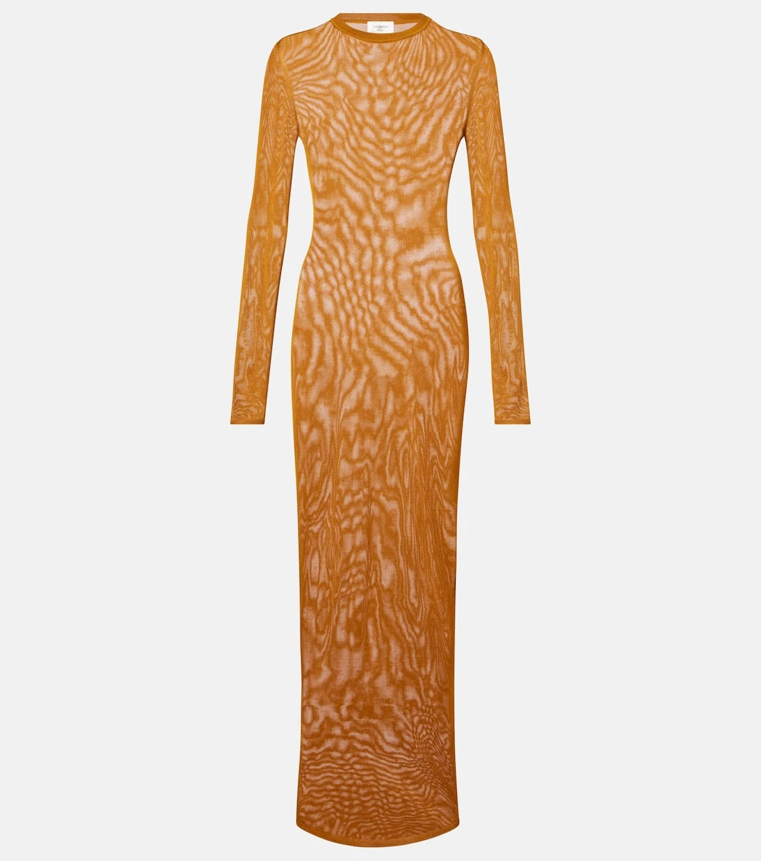 Saint Laurent - Knitted semi-sheer maxi dress