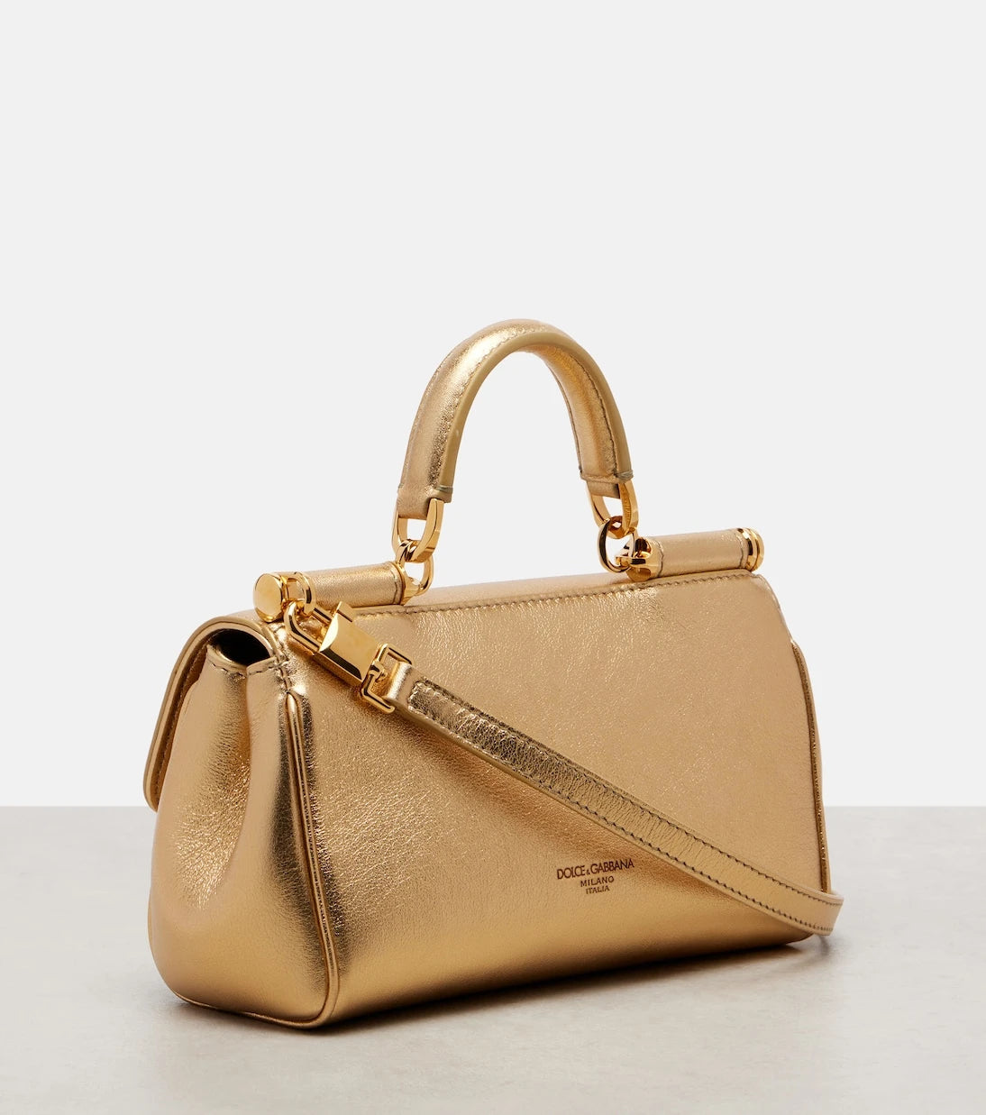 Dolce&Gabbana - My Sicily metallic leather tote bag