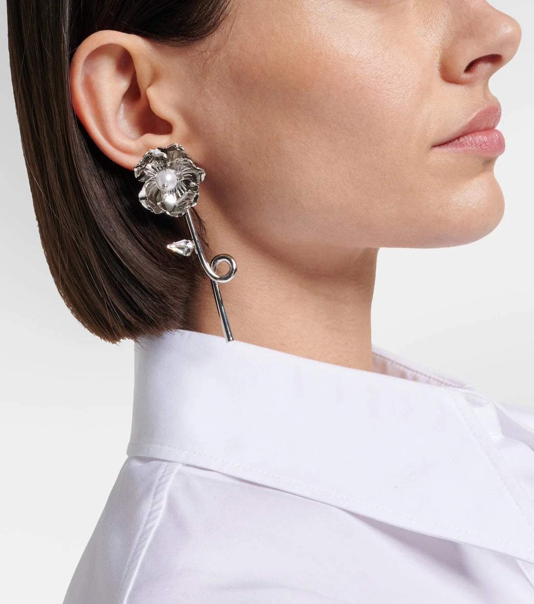Simone Rocha - Crystal-embellished faux pearl earrings