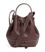 Claudie Pierlot Purple Leather Alvan Bucket Bag