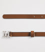 Max Mara Red Leather Monogram Belt