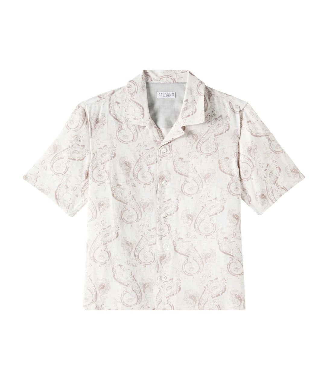 Brunello Cucinelli Kids - Paisley linen shirt