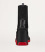 Christian Louboutin Black Marchacroche Dune Leather Heeled Boots 85