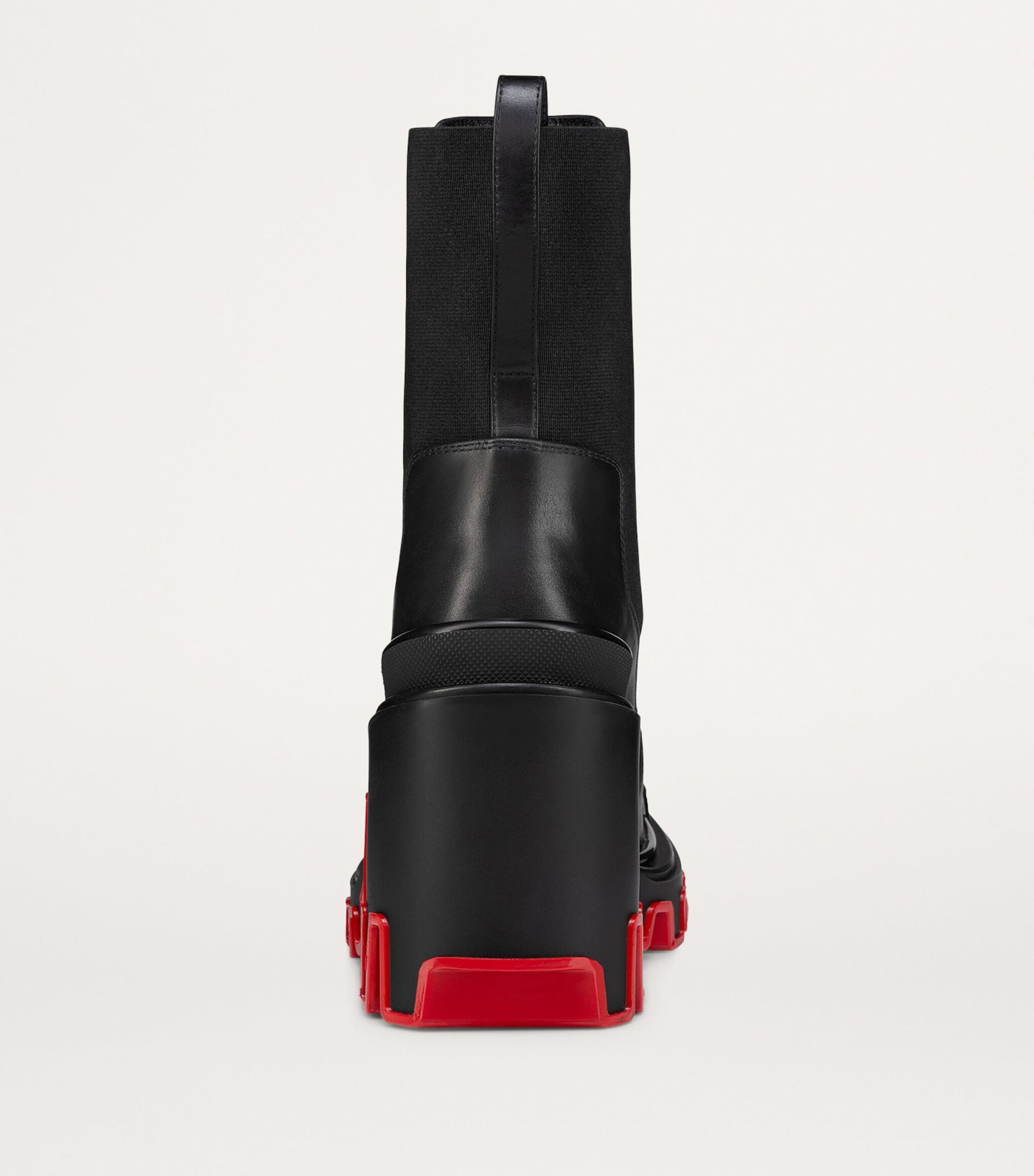 Christian Louboutin Black Marchacroche Dune Leather Heeled Boots 85