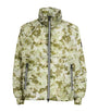 Moose Knuckles Green Camouflage Bomber Jacket