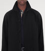 Burberry Black Cotton Camden Heritage Mid-Length Car Coat