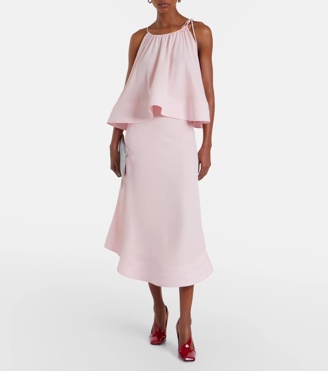 Stella McCartney - Silk midi skirt