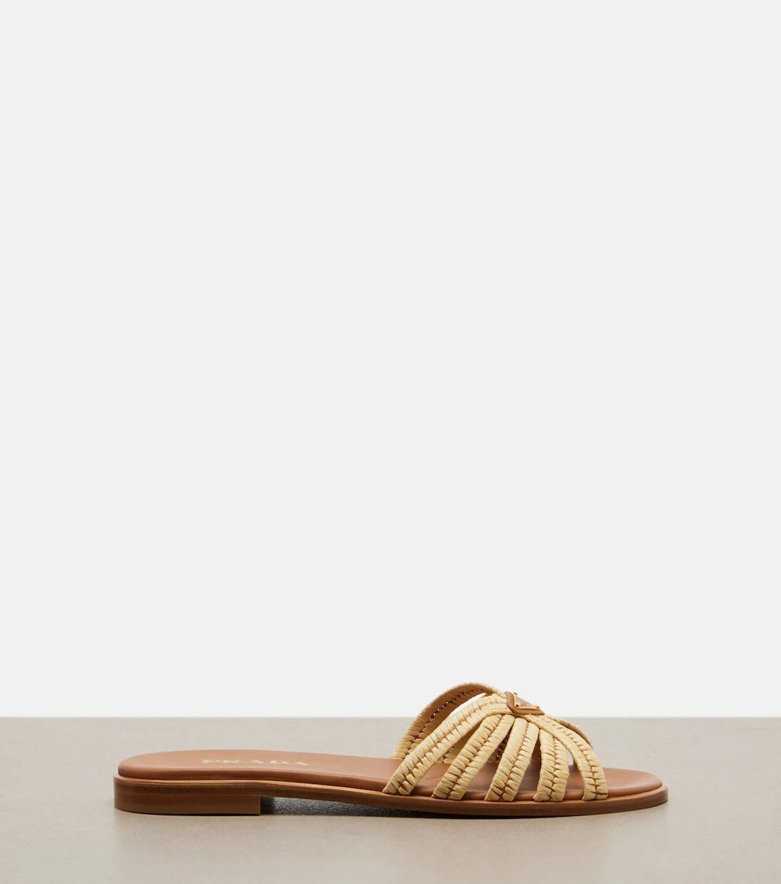 Prada - Crochet raffia-effect slides
