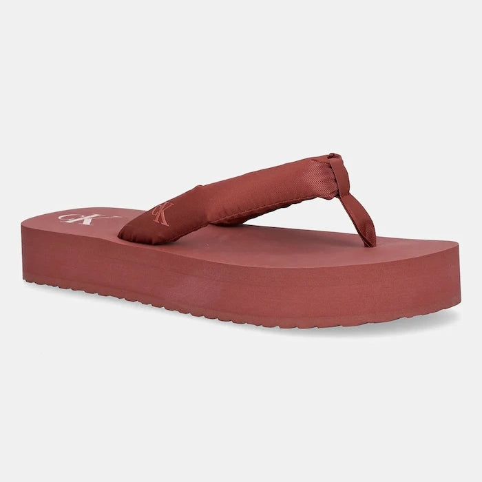 Джапанки Calvin Klein Jeans BEACH SANDAL FLATFORM TTXR SATIN