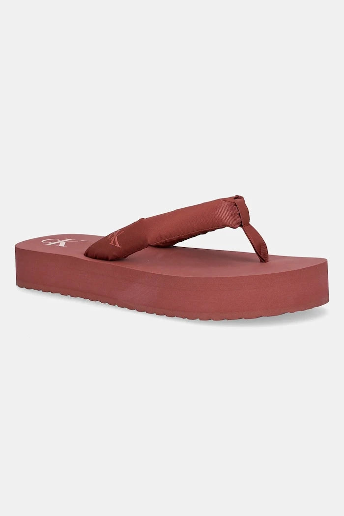 Джапанки Calvin Klein Jeans BEACH SANDAL FLATFORM TTXR SATIN
