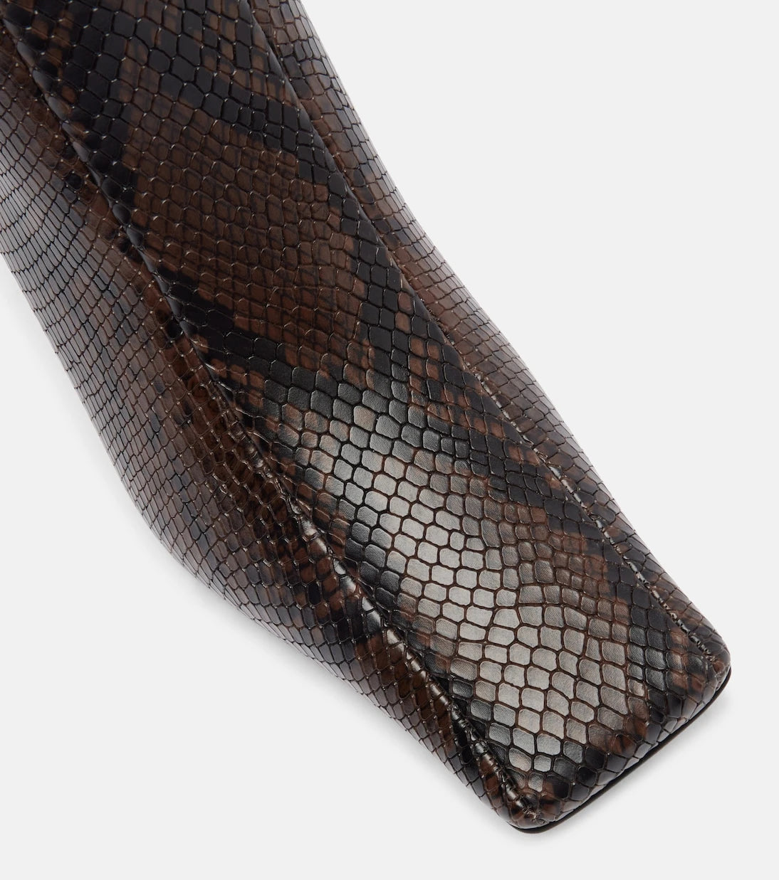 Stella McCartney - Eve snake-effect knee-high boots