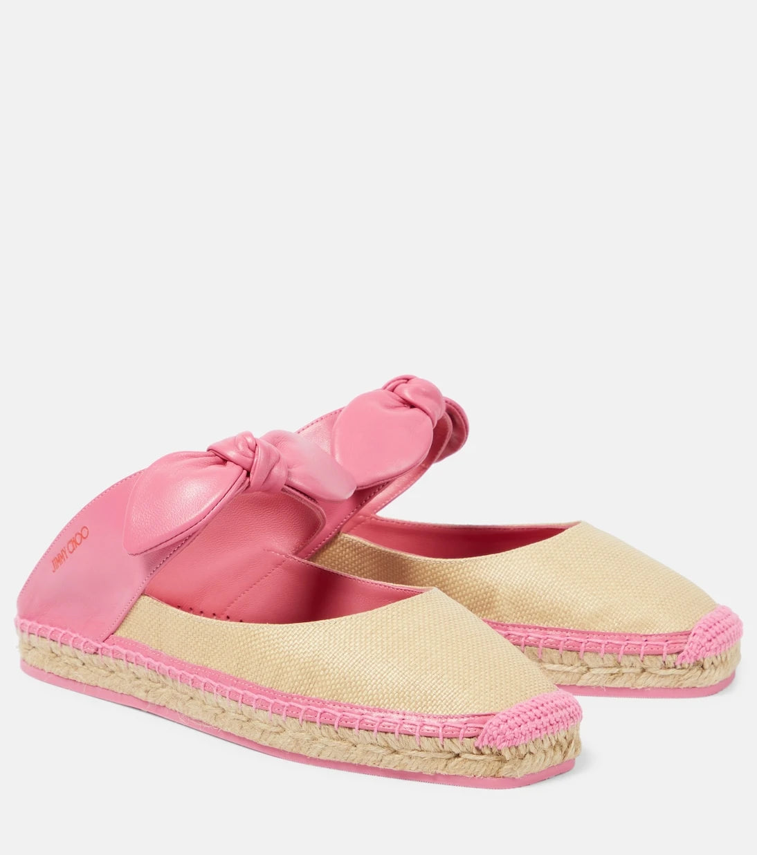 Jimmy Choo - Reka leather-trimmed espadrilles