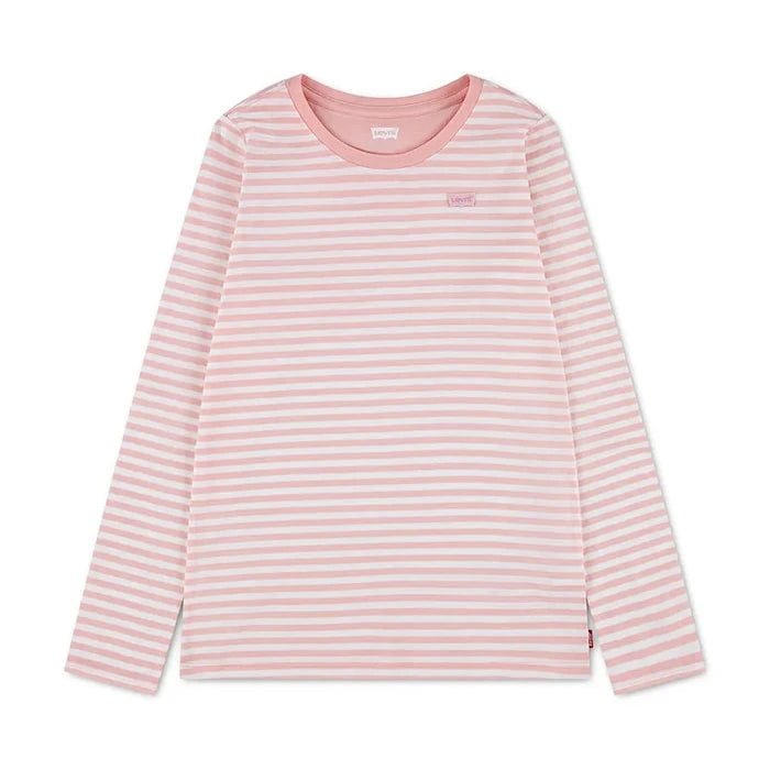 Levi's çocuklar için pamuklu uzun kollu bluz STRIPE TEE