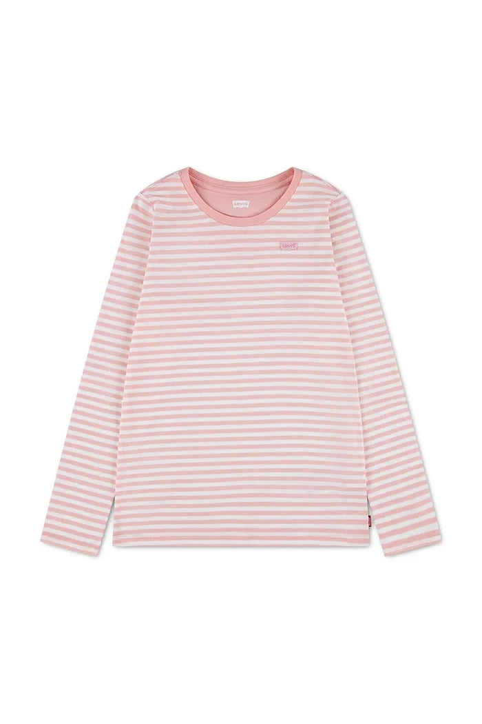 Levi's çocuklar için pamuklu uzun kollu bluz STRIPE TEE