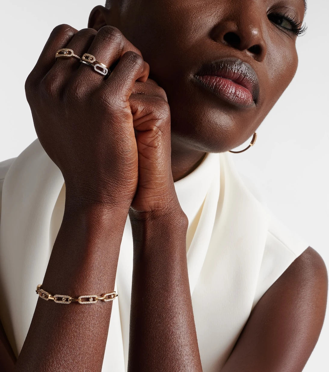 Messika - Move Link 18kt gold bracelet with diamonds