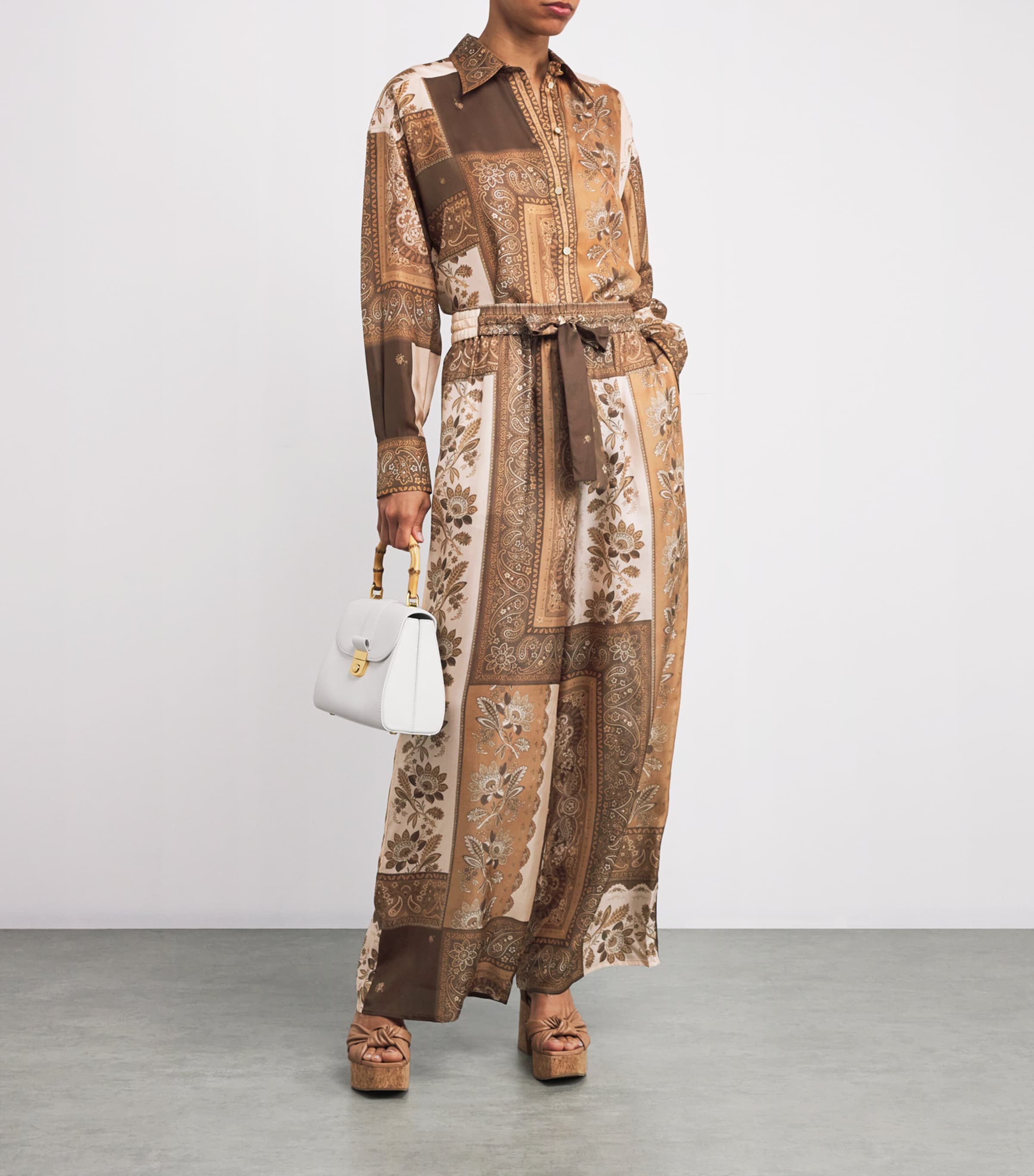 Zimmermann Brown Cotton Lucky Bandana Trousers