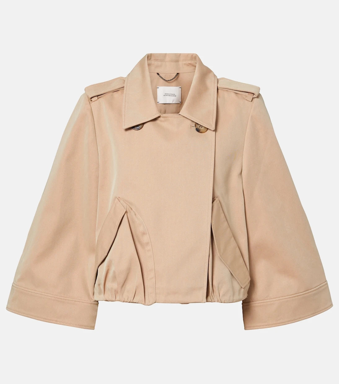 Dorothee Schumacher - Luxury Layer cropped cotton-blend jacket