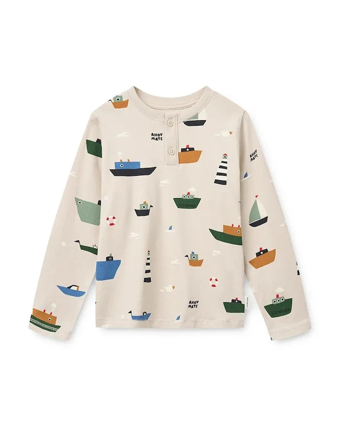 Liewood Wilhelm Desenli Çocuk Pijama Takımı