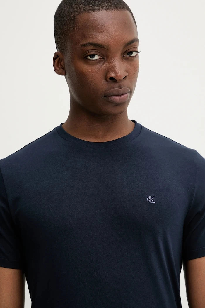 Calvin Klein pamuk ve elastanlı erkek tişörtü