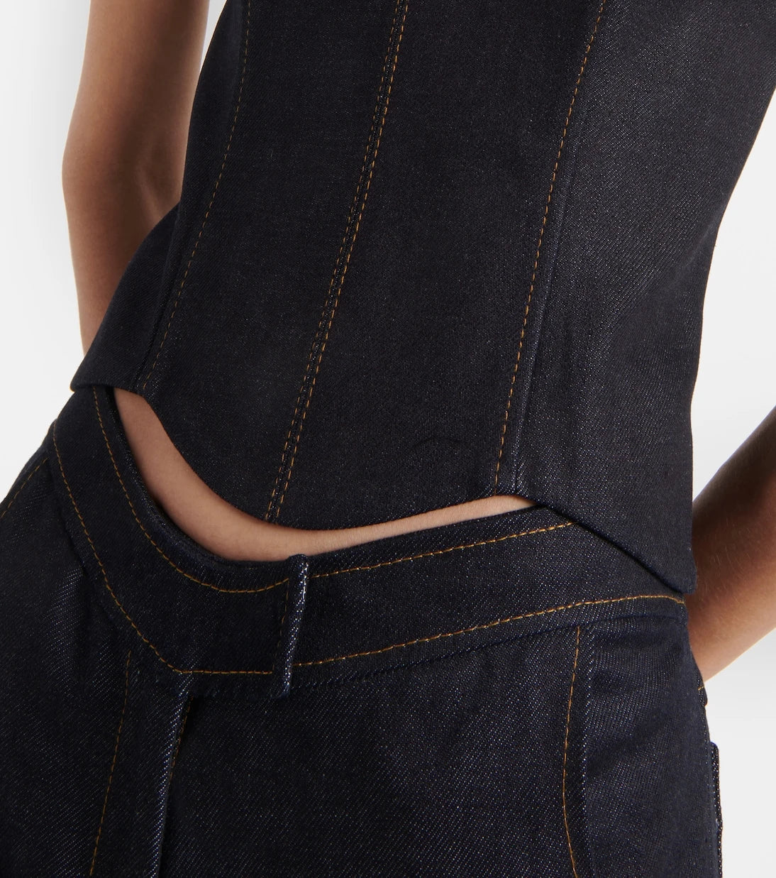 Aya Muse - Hyn denim bustier top