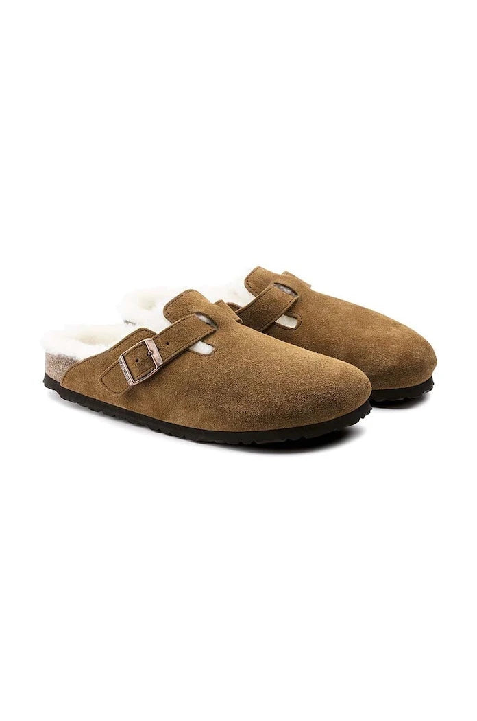 Велурени чехли Birkenstock Boston